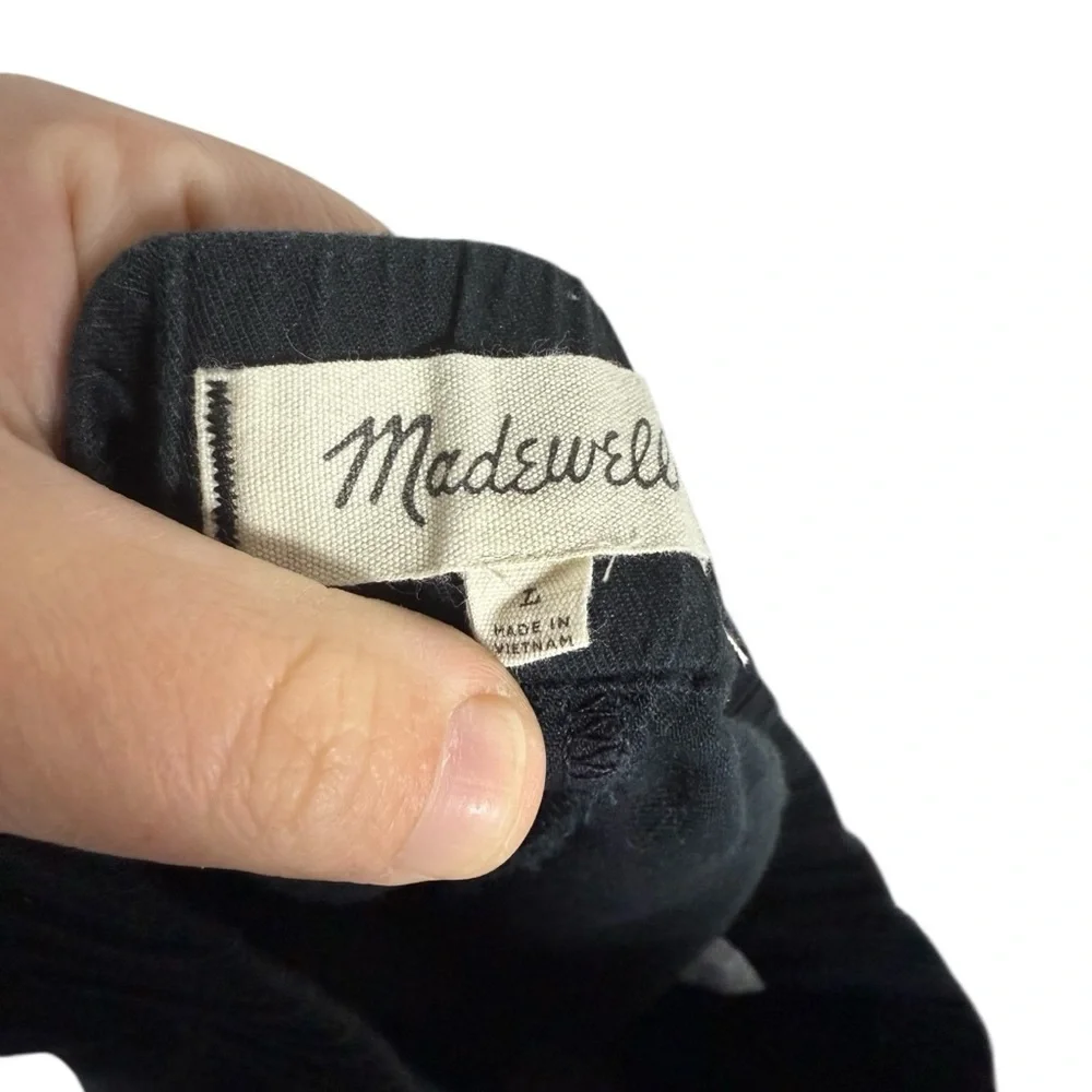 Madewell Women’s High Rise Pull On Shorts in Black Size L - Picture 10 of 14